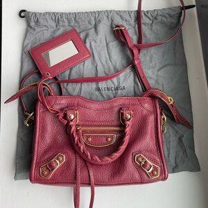 Balenciaga Nano City bag burgundy